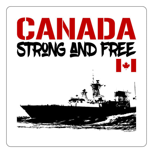 Strong and Free Stickers - Navy