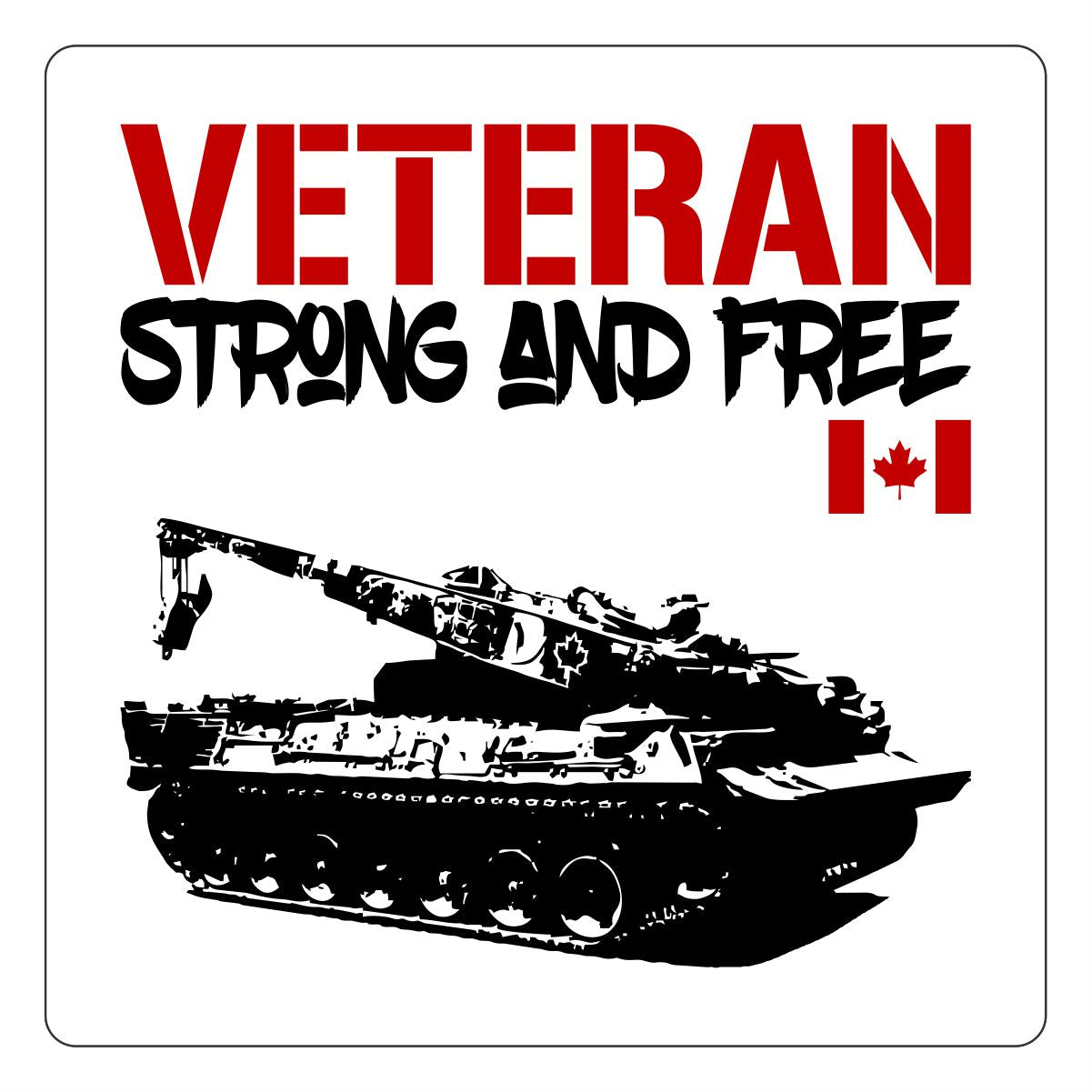 Strong and Free Stickers - Army