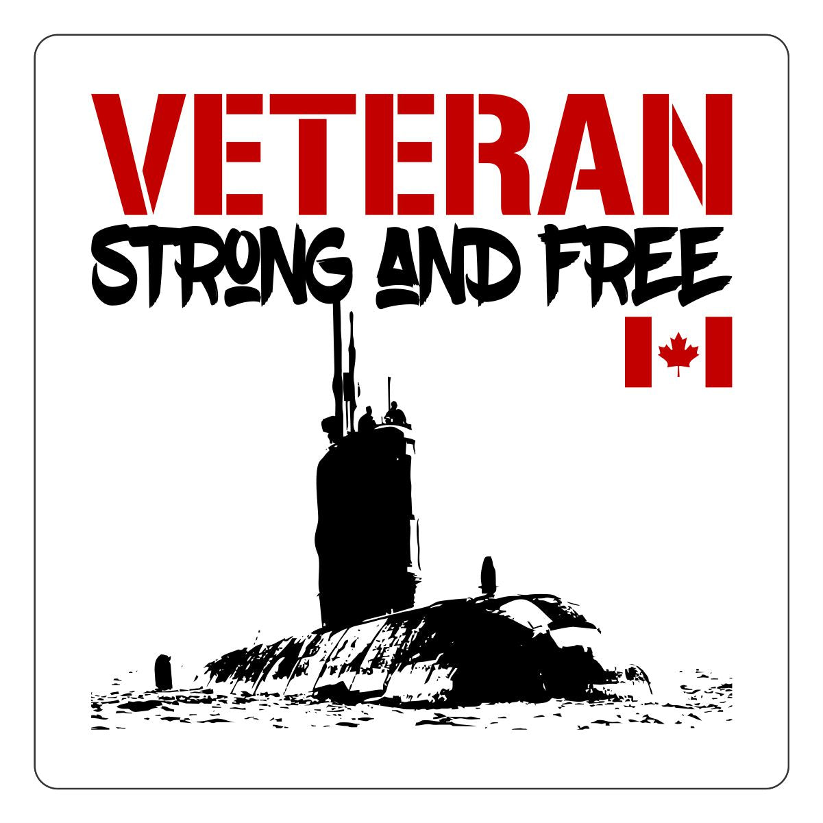 Strong and Free Stickers - Navy